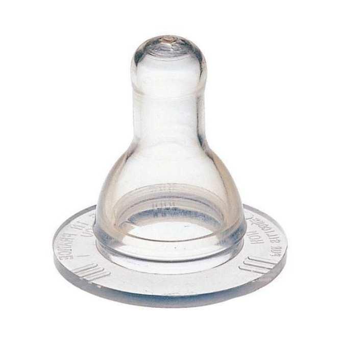 Ty bình sữa Agi cổ thường size M - 2 cái/vỹ(Trắng) - num vu binh sua