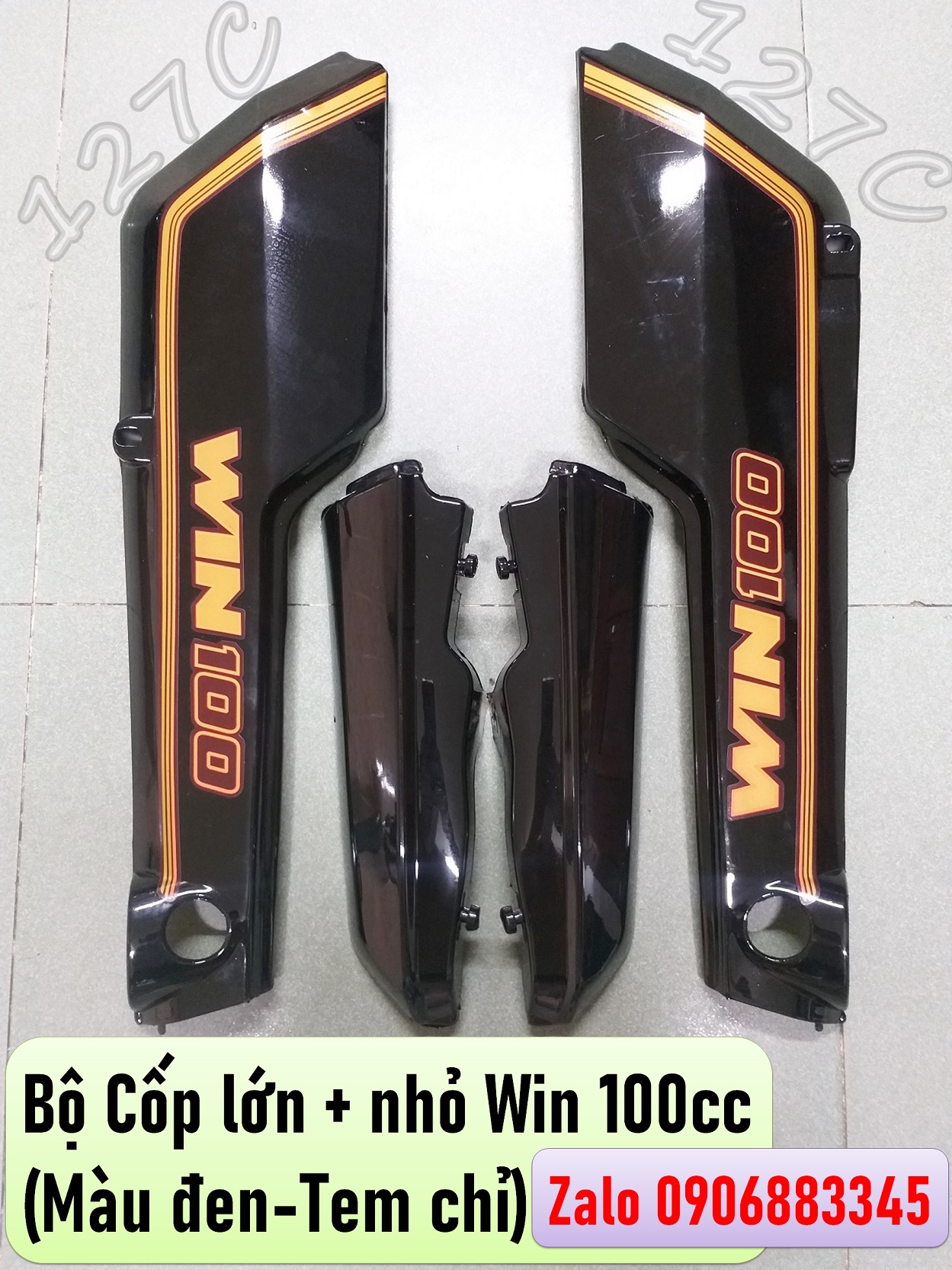 [HCM] Bộ cốp lớn + nhỏ Win 100cc (Đỏ hoặc Đen)