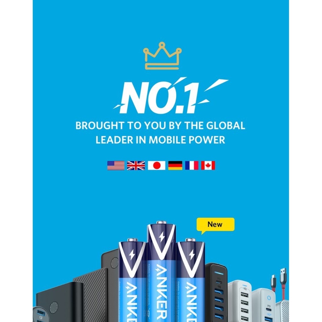 Pin Kiềm AA ANKER Alkaline (Bộ 2 Pin)