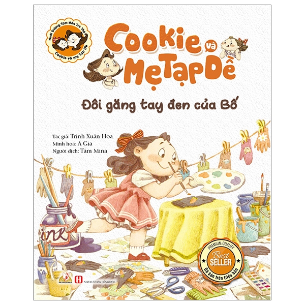 Fahasa - cookie và mẹ tạp dề - đôi găng tay đen của bố