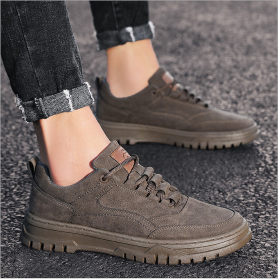 [HCM]Giày Sneaker Nam Da Lộn Thời Trang Cao Cấp PB004 PBstyle - Giày Lười Thể Thao