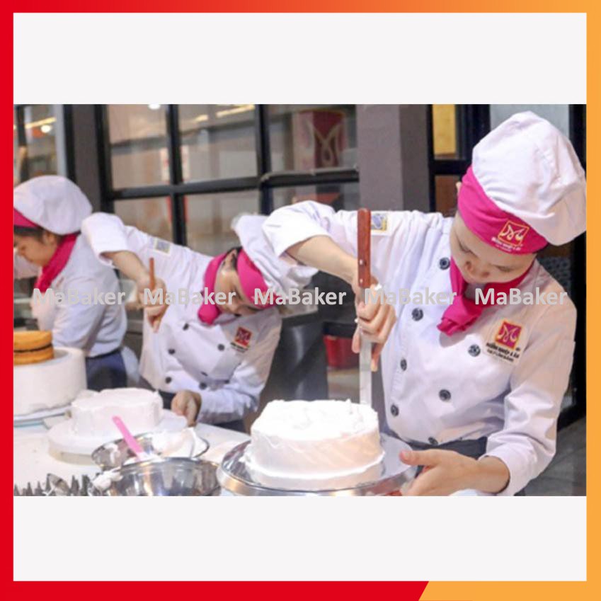 Dao chà láng thẳng cán gỗ cao cấp 32cm, 38cm (8 inch, 10 inch) - MaBaker