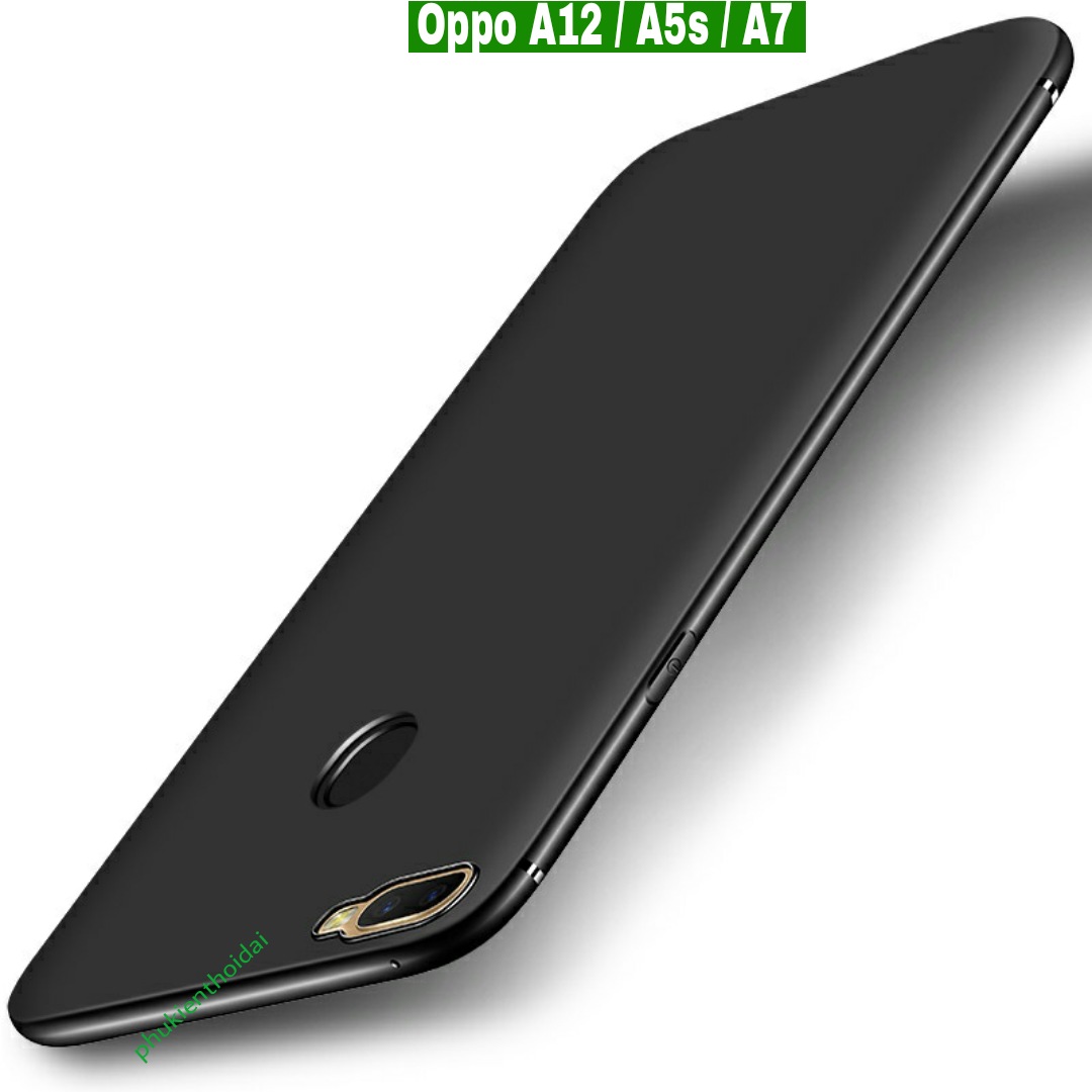 Ốp lưng Oppo A12 / A5s / A7 dùng chung dẻo màu siêu mỏng cao cấp