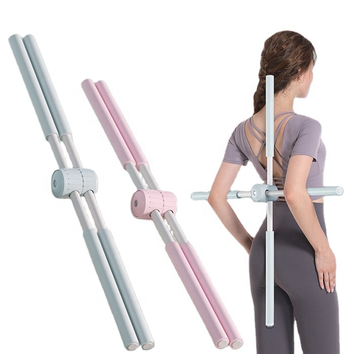 Gậy tập gym yoga định hình tư thế, mở rộng vai lưng, gậy chống gù, gậy hỗ trợ mở lưng.