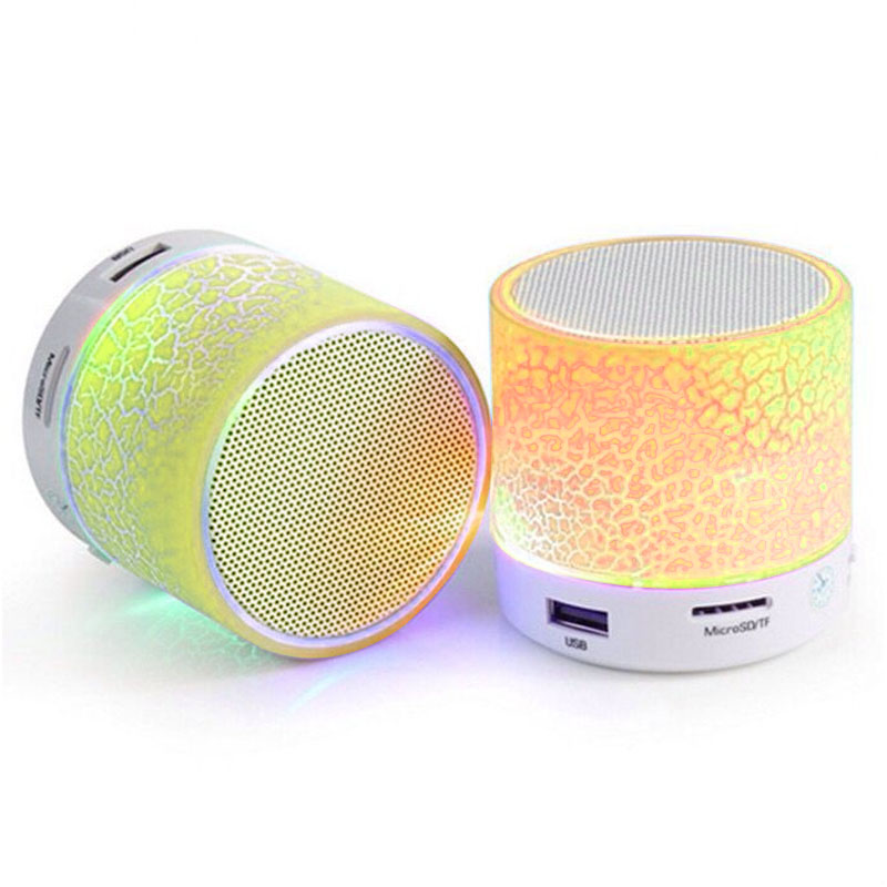 [Đồng hồ LED miễn phí] COD Mini Bluetooth LED nhấp nháy Loa Bluetooth Mini Loa di động với đèn LED Loa mini