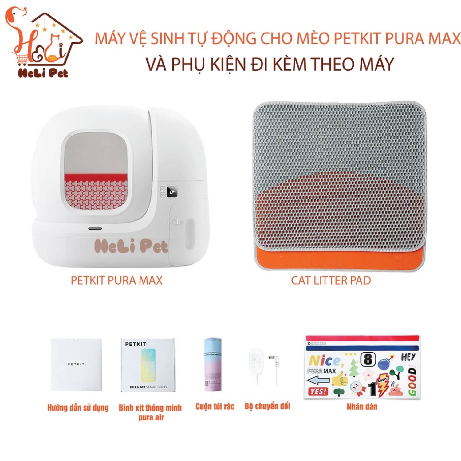 Hỏa tốc, pura max bản quốc tế dùng app, chính hãng petkit máy vệ sinh tự - ảnh sản phẩm 7