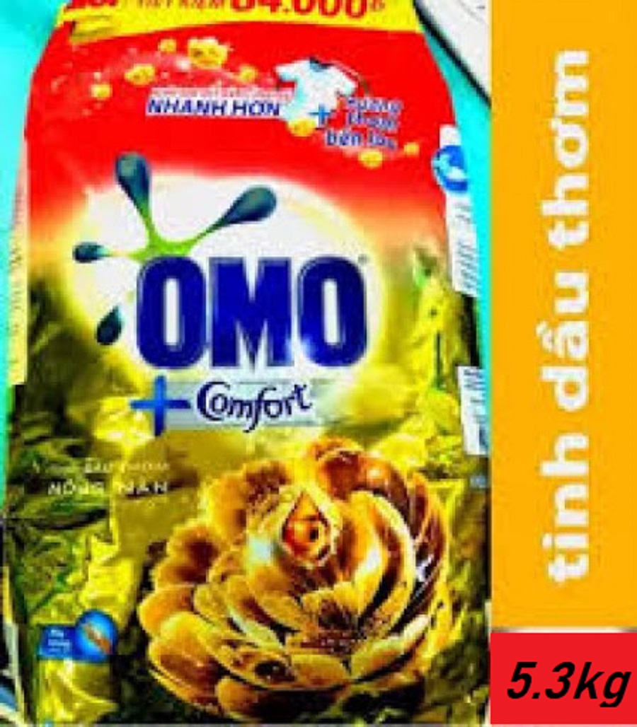 [HCM]BỘT GIẶT OMO COMFORT 5.3KG GIÁ 4.5 KG