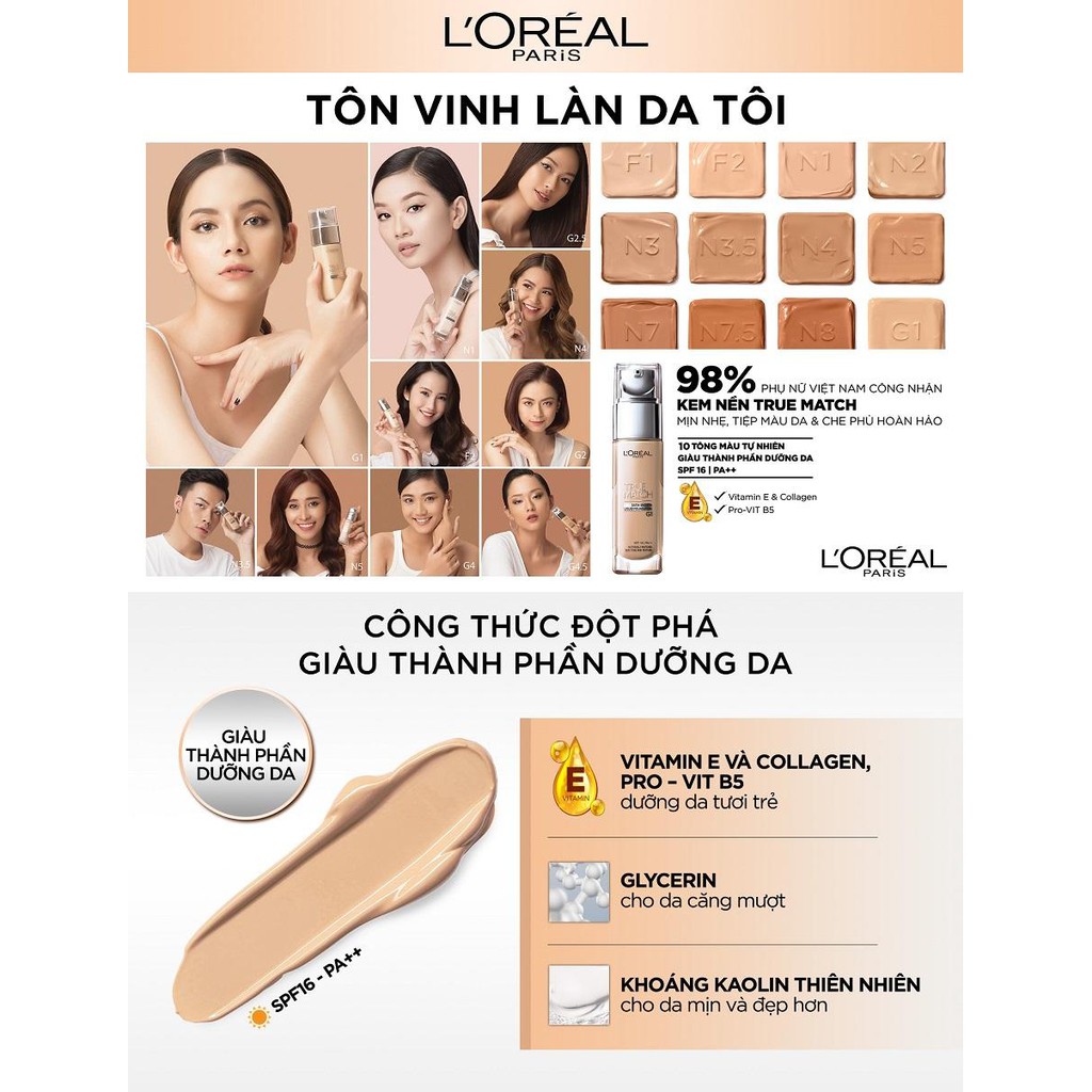 Kem nền True Match Loreal - [Coco Shop]