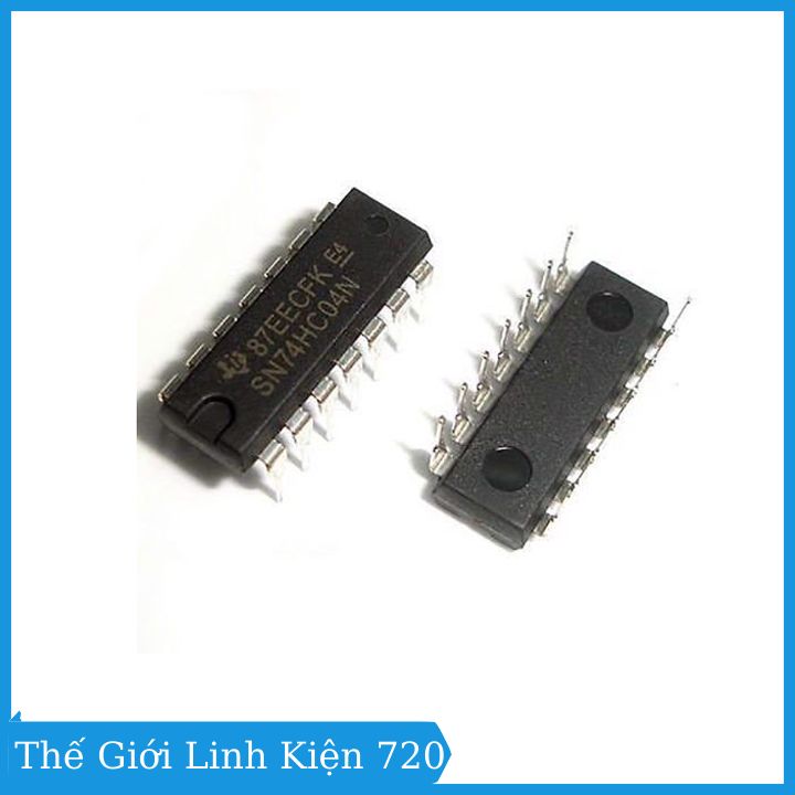 IC 74HC04 DIP 14 (Hex Inverter) 6 cổng NOT độc lập