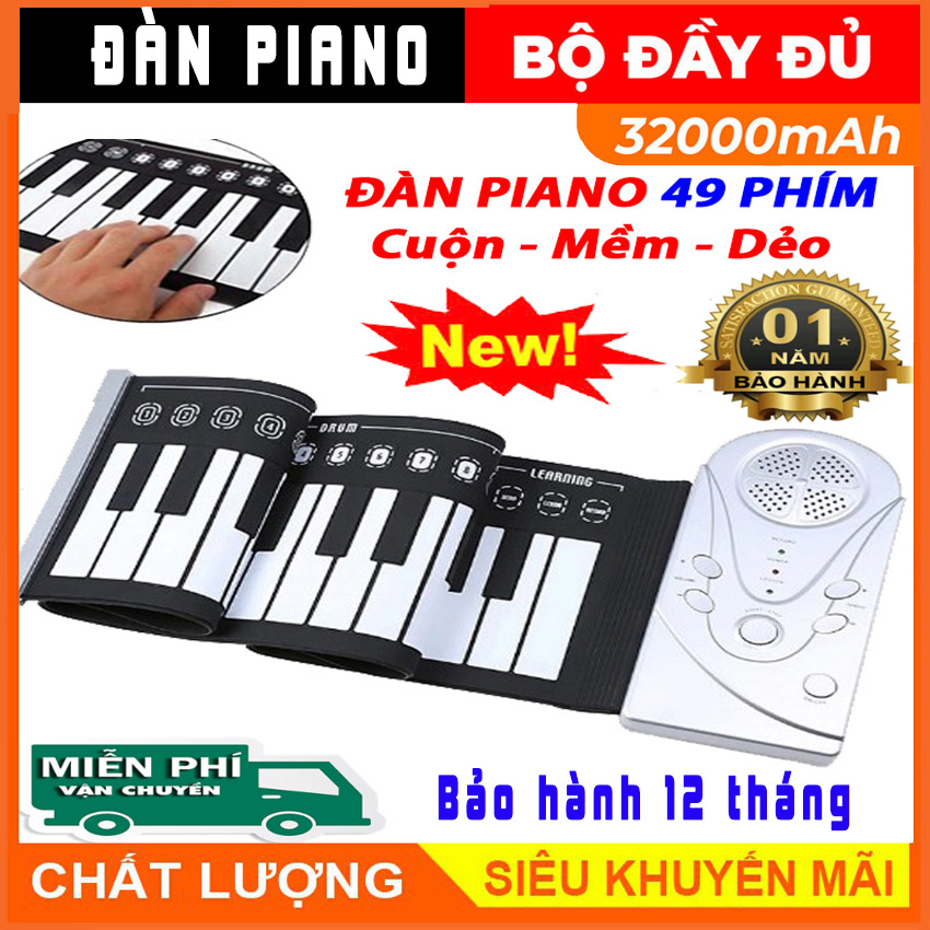 Đàn organ điện tử,đàn piano giá rẻ, đàn piano điện tử trẻ em cuộn dẻo 49 keys,đàn piano điện tử bàn phím cuộn dẻo 49 keys mẫu mới 2023..bh 12 tháng