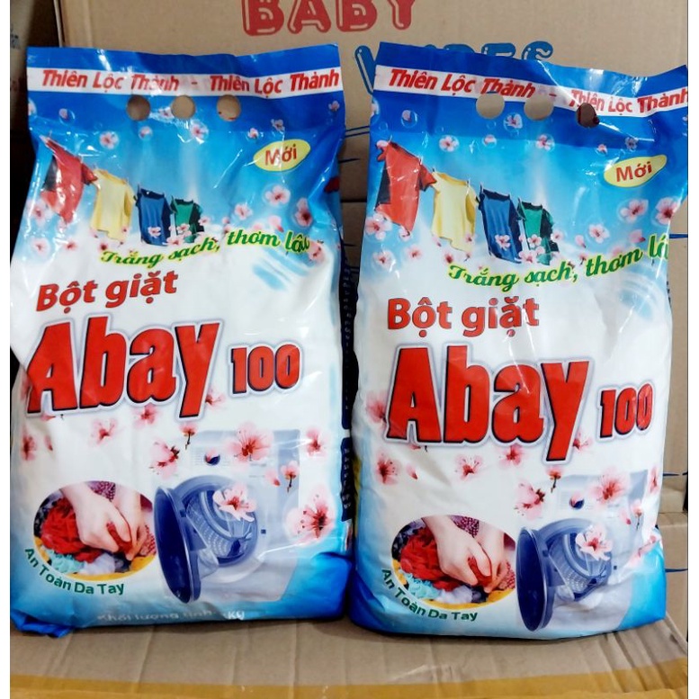 Bột giặt abay trắng sạch thơm lâu 3 kg