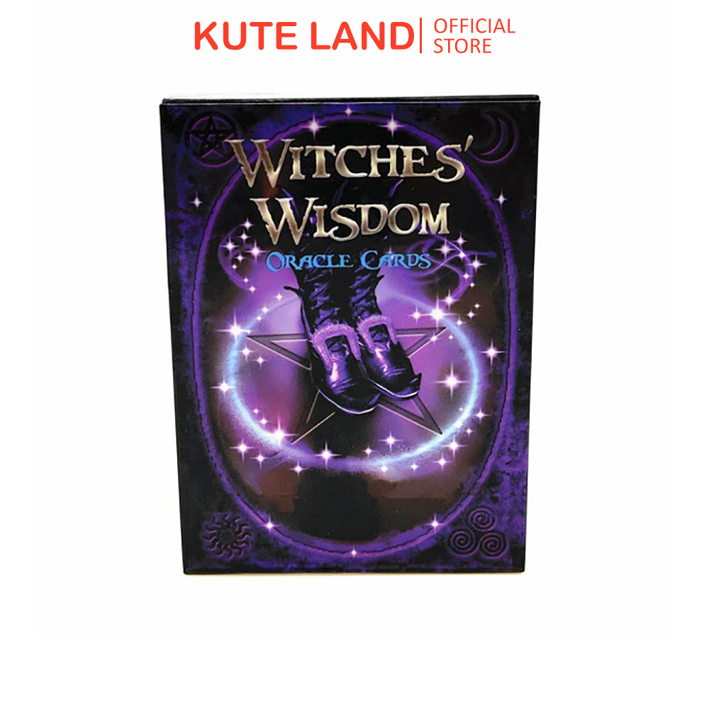 Bộ Bài Oracle Witches Wisdom Oracle Tặng Đá Thanh Tẩy