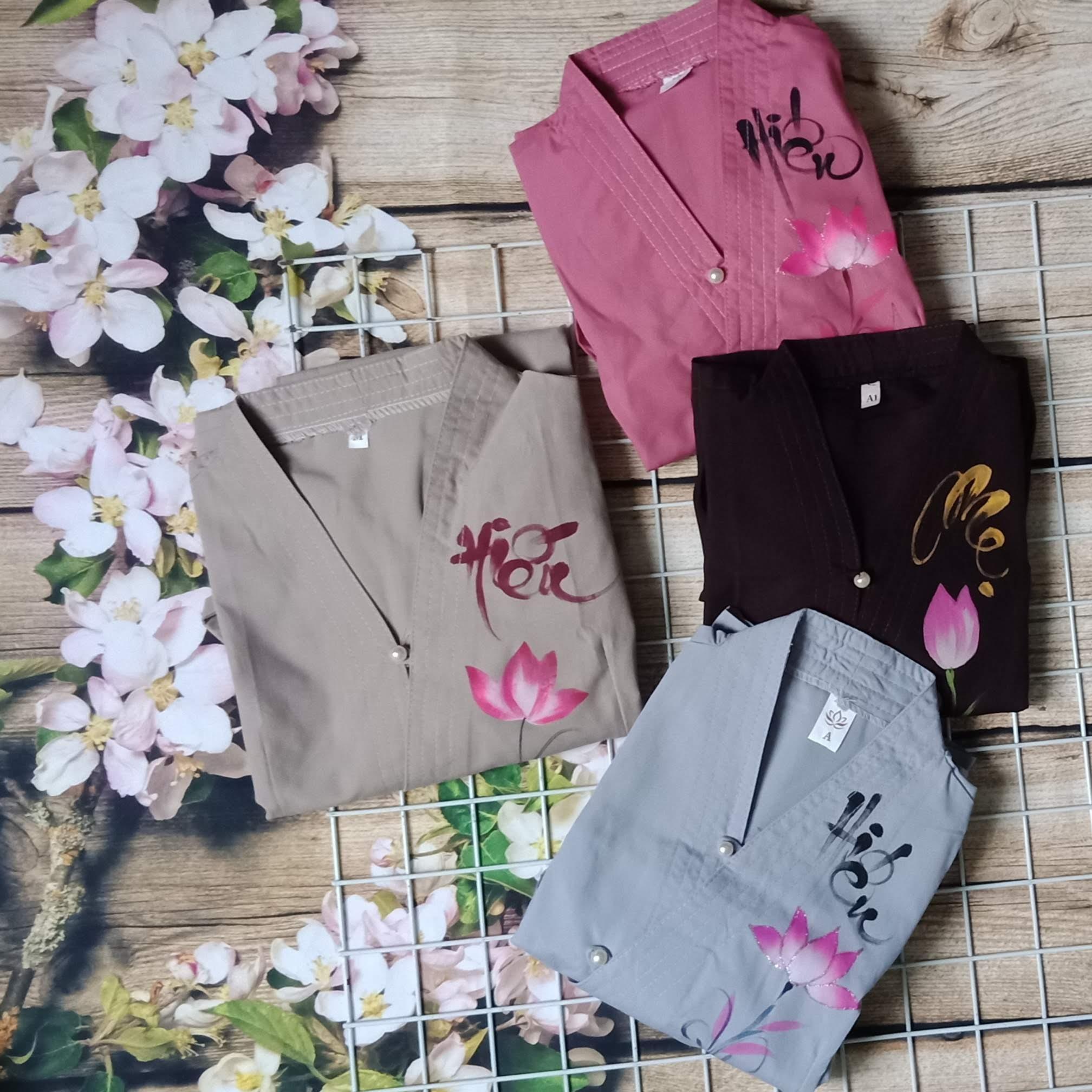 [HCM]Đồ lam  đi chùa bé gái