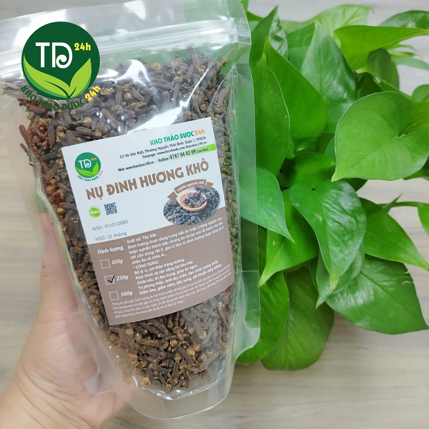 Nụ đinh hương Tây Bắc chính hiệu, gia vị nấu phở, lẩu, tiềm, pha chế, hoàn toàn tự nhiên | Kho thảo dược 24h