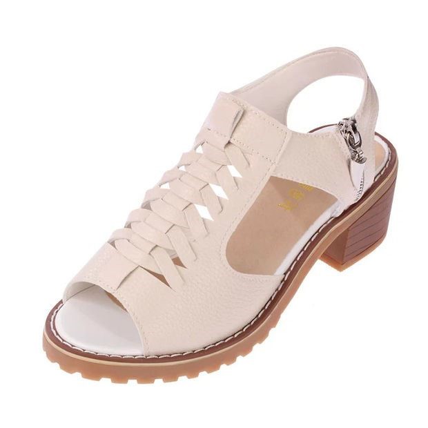 Giày Dép Da Cao Gót Nữ Đế Cao 5cm ,Da Mềm Dáng Xinh  (Vincent shop)