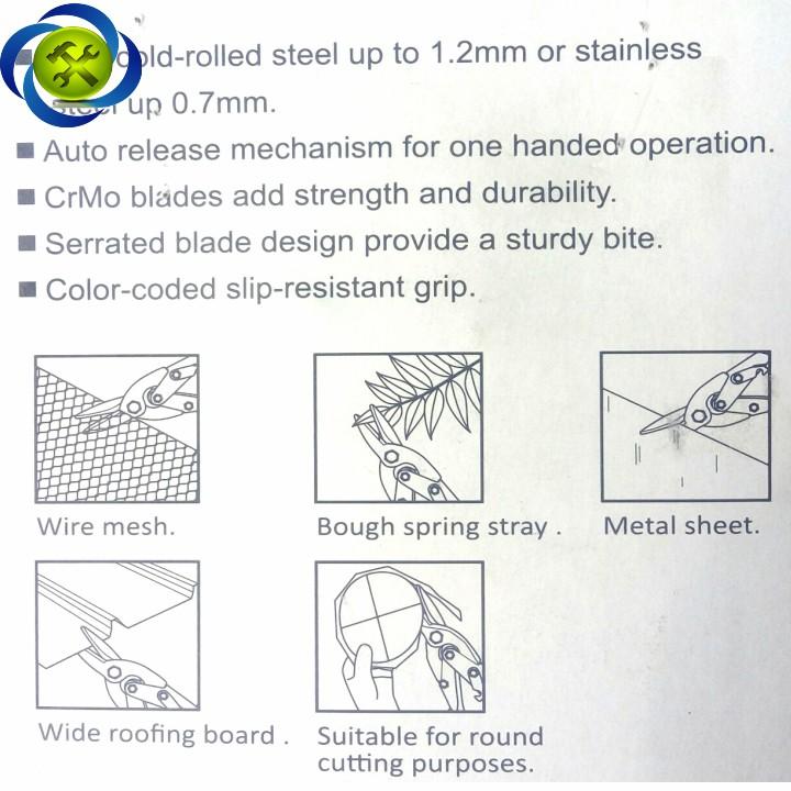 [HCM]Kéo cắt tôn Gestar 894-921 đỏ trái