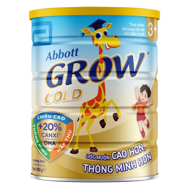 COMBO 2 lon sữa bột Abbott Grow 3+ 900g HSD 1-2025