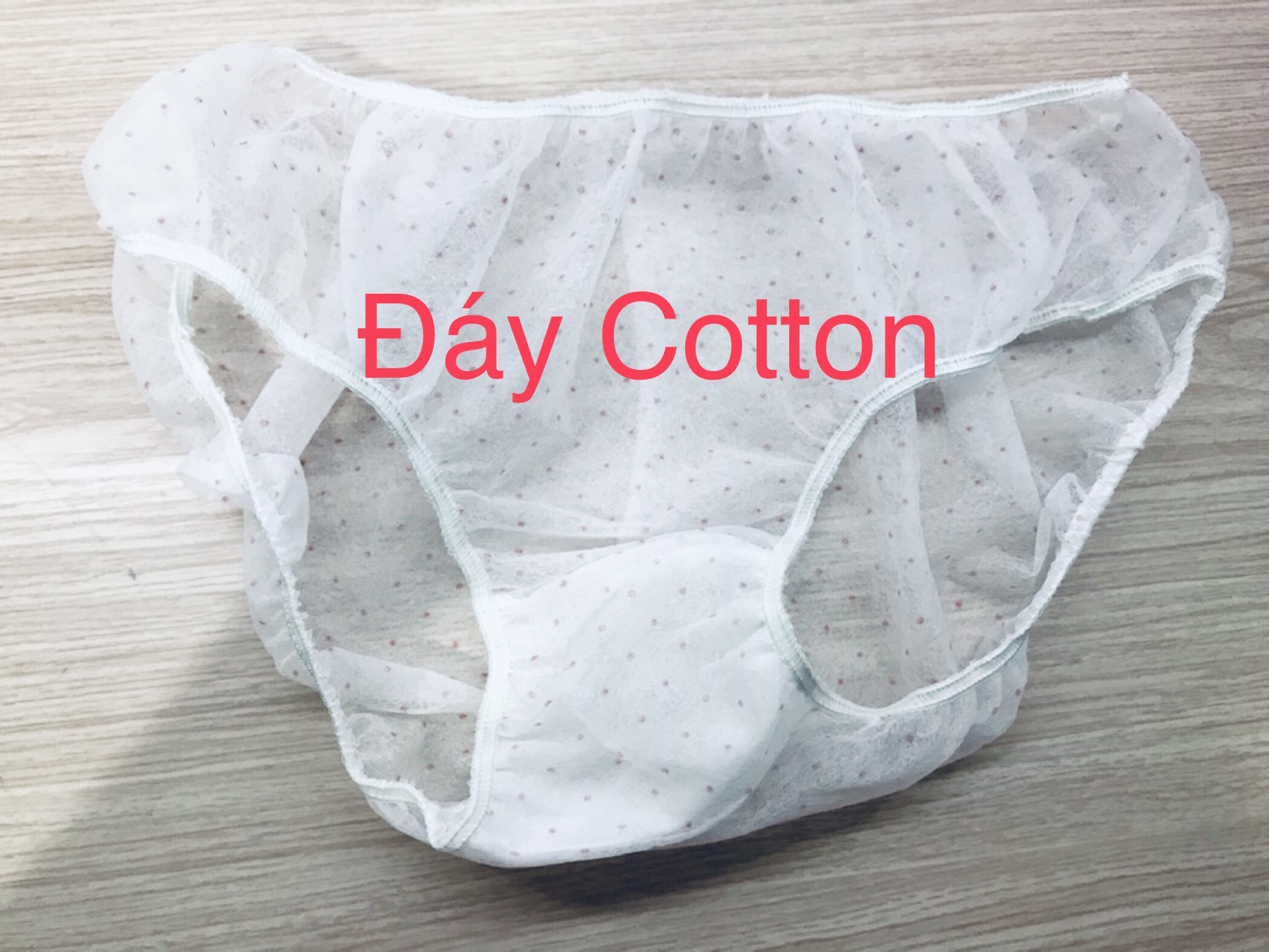 Quần Lót Giấy Happy Days Hồng sử dụng 1 lần 1 gói 5 chiếc (MSP: Đáy Cotton - 2lớp đáy)
