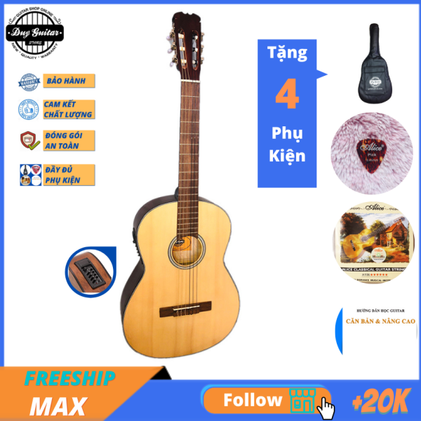 Đàn Guitar Classic Có EQ DVE70CX đàn ghitar classic đệm hát mẫu mới của Duy Guitar Store - Chuyên đàn guitar giá rẻ cho sinh viên