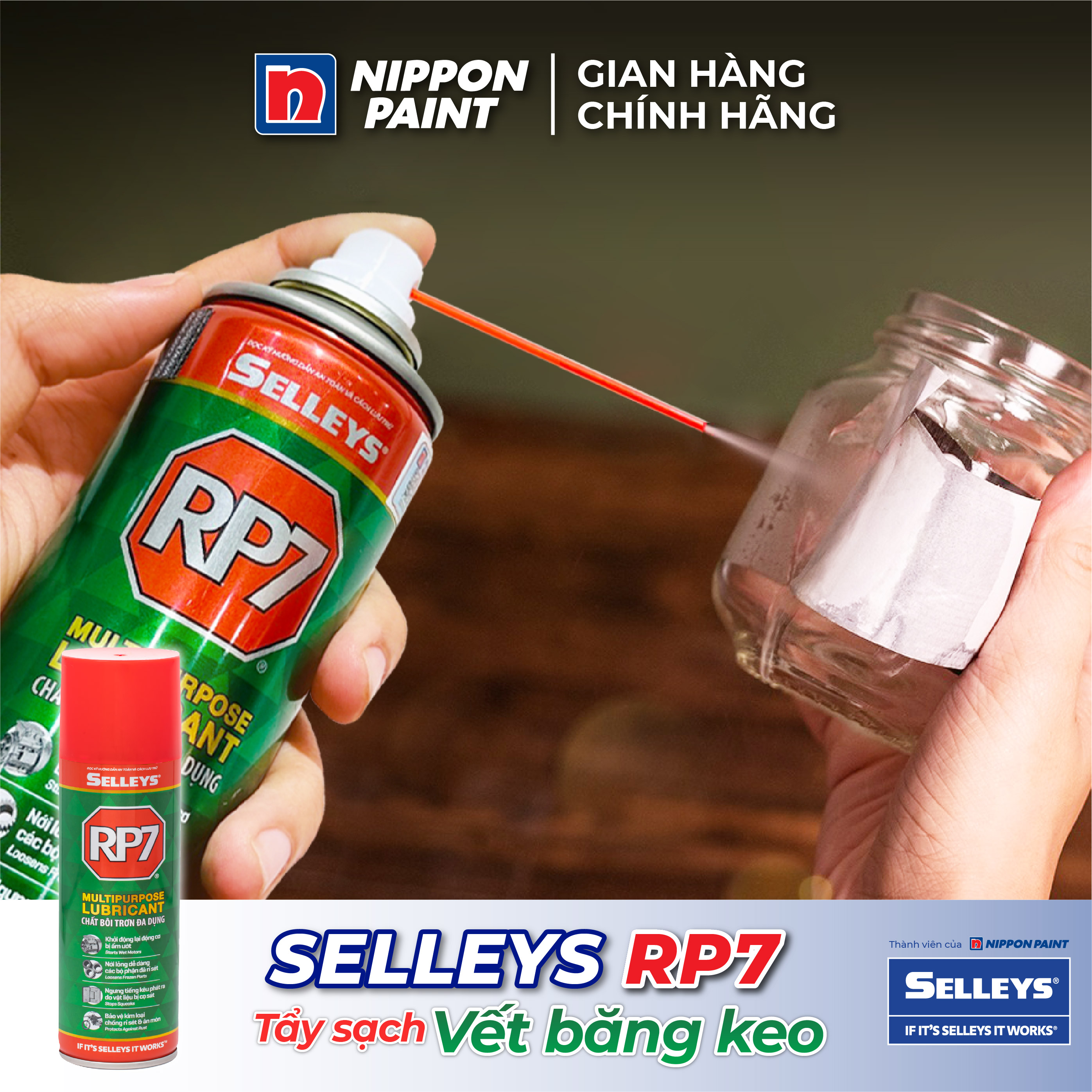 Chai Xịt Chống Rỉ Sét Và Bôi Trơn RP7- Hàng chính hãng SELLEYS - Trọng ...