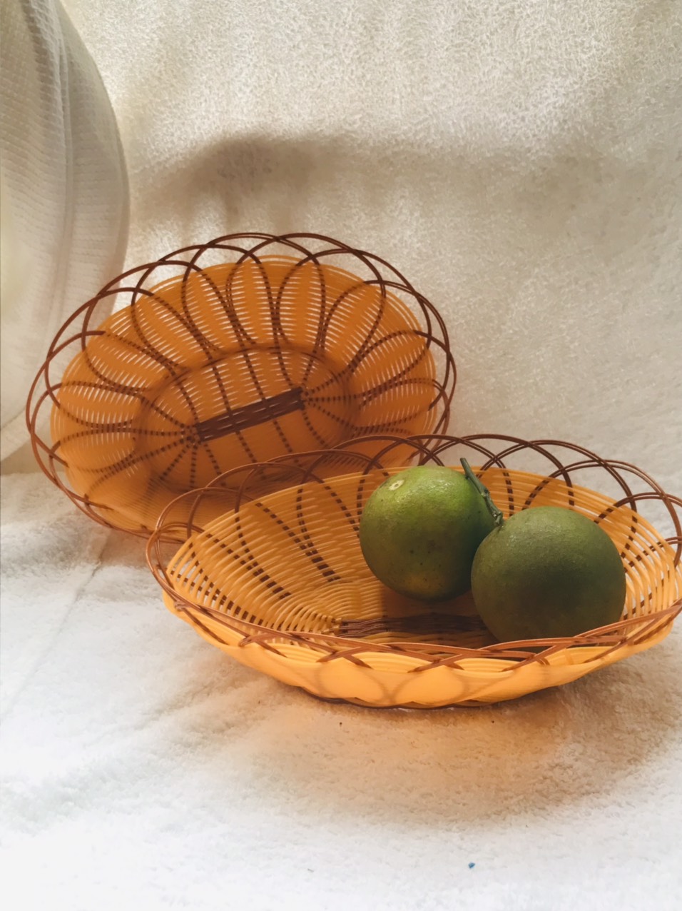 Rổ Nhựa Giả Mây Hình Tròn Và Oval