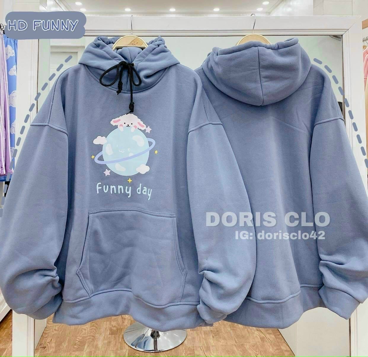 [HCM](Hot Trend) Áo Khoác Hoodie Cặp Đôi Áo Hoodie Form Rộng Phối 2 Màu Trẻ Trung in Họa Tiết Đáng Yêu.XTTT