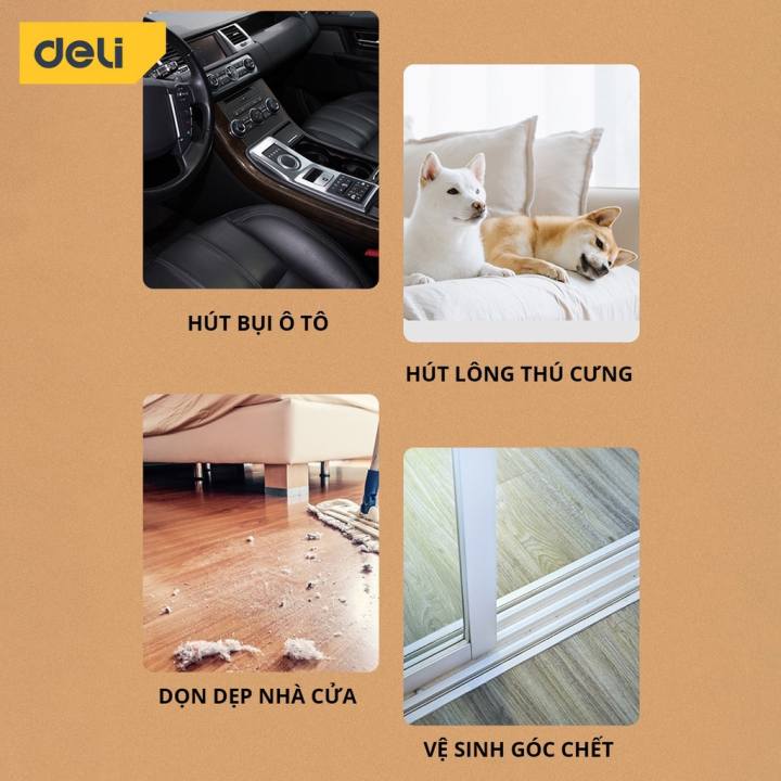 Máy Thổi Bụi Hút Bụi Cầm Tay 2 Chiều Deli Đa Năng - Tùy Chỉnh Tốc Độ 12000 Vòng/Phút g Suất 600W - DL661400/DL661600 - Hình ảnh 6