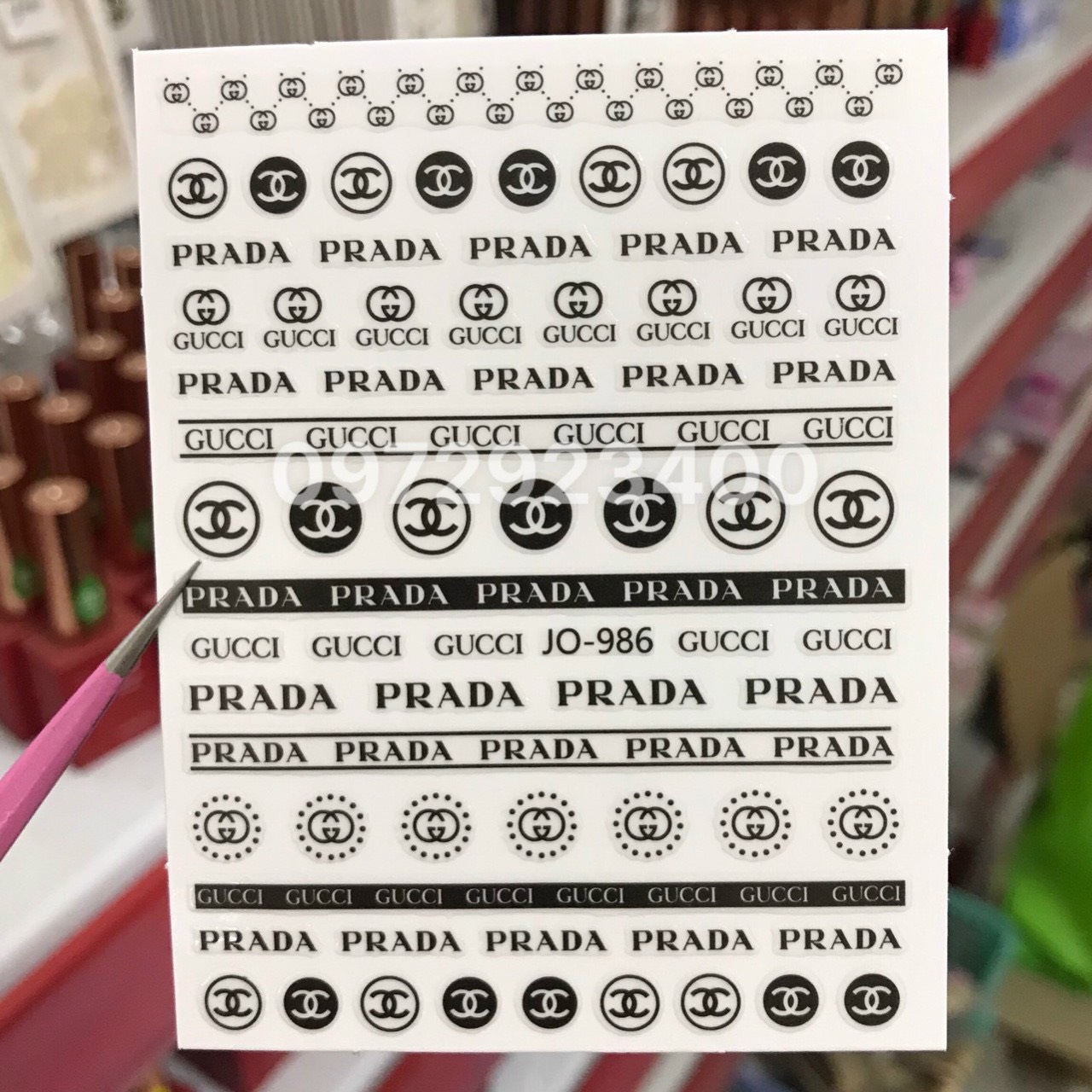 Sticker Dán Móng Thương Hiệu - Nail937