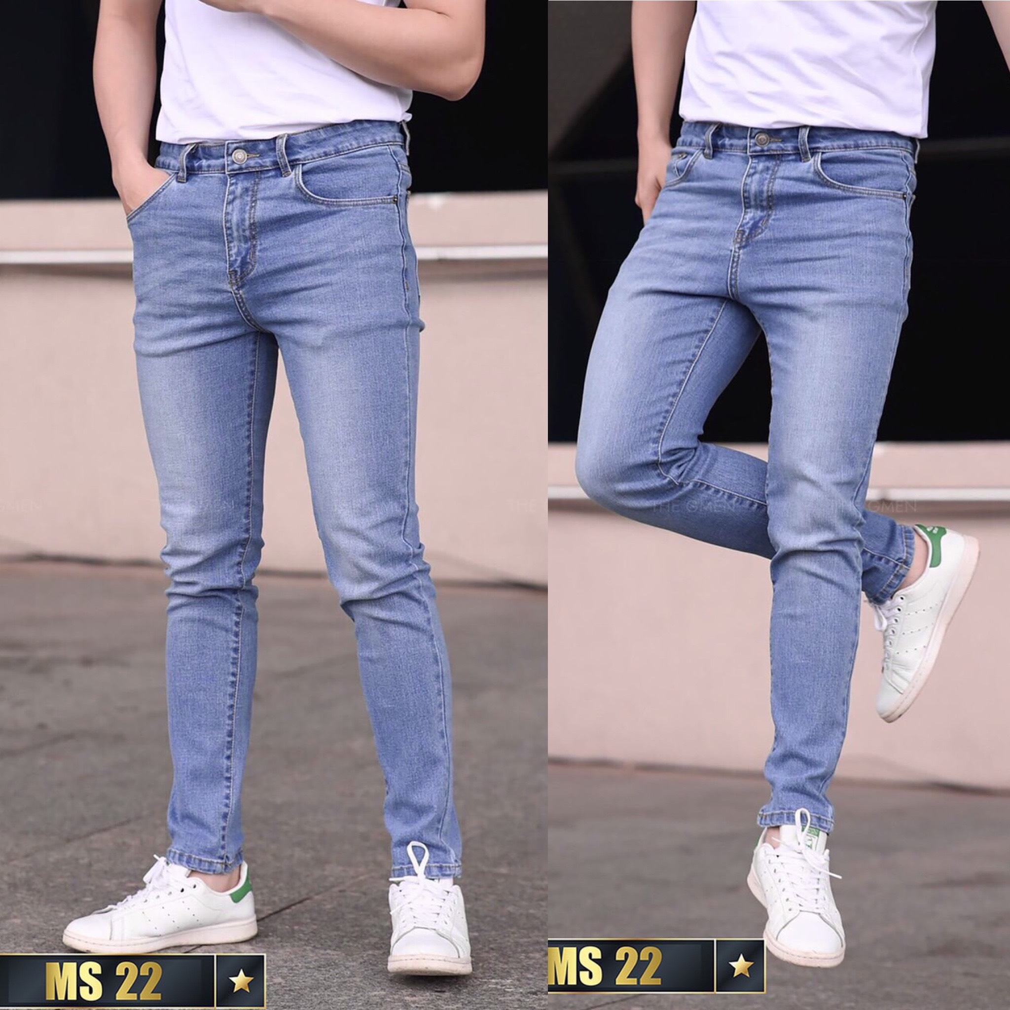 Quần jean nam chất bò cao cấp Jean co dãn 4 chiều cực đẹp form dáng skinny chuẩn_JEANCD215