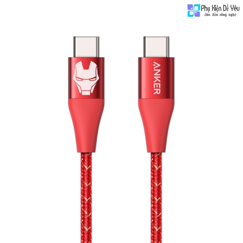 Cáp anker powerline+ ii usb-c to usb-c dài 1.8m marvel edition - a9549