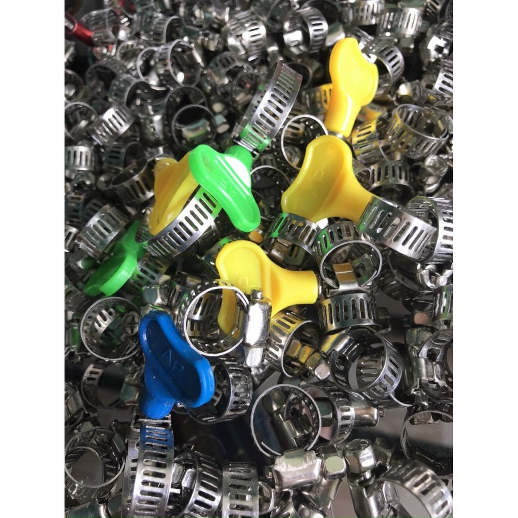 Đai xiết ,cổ dê inox có tay cầm (combo 5 cái)