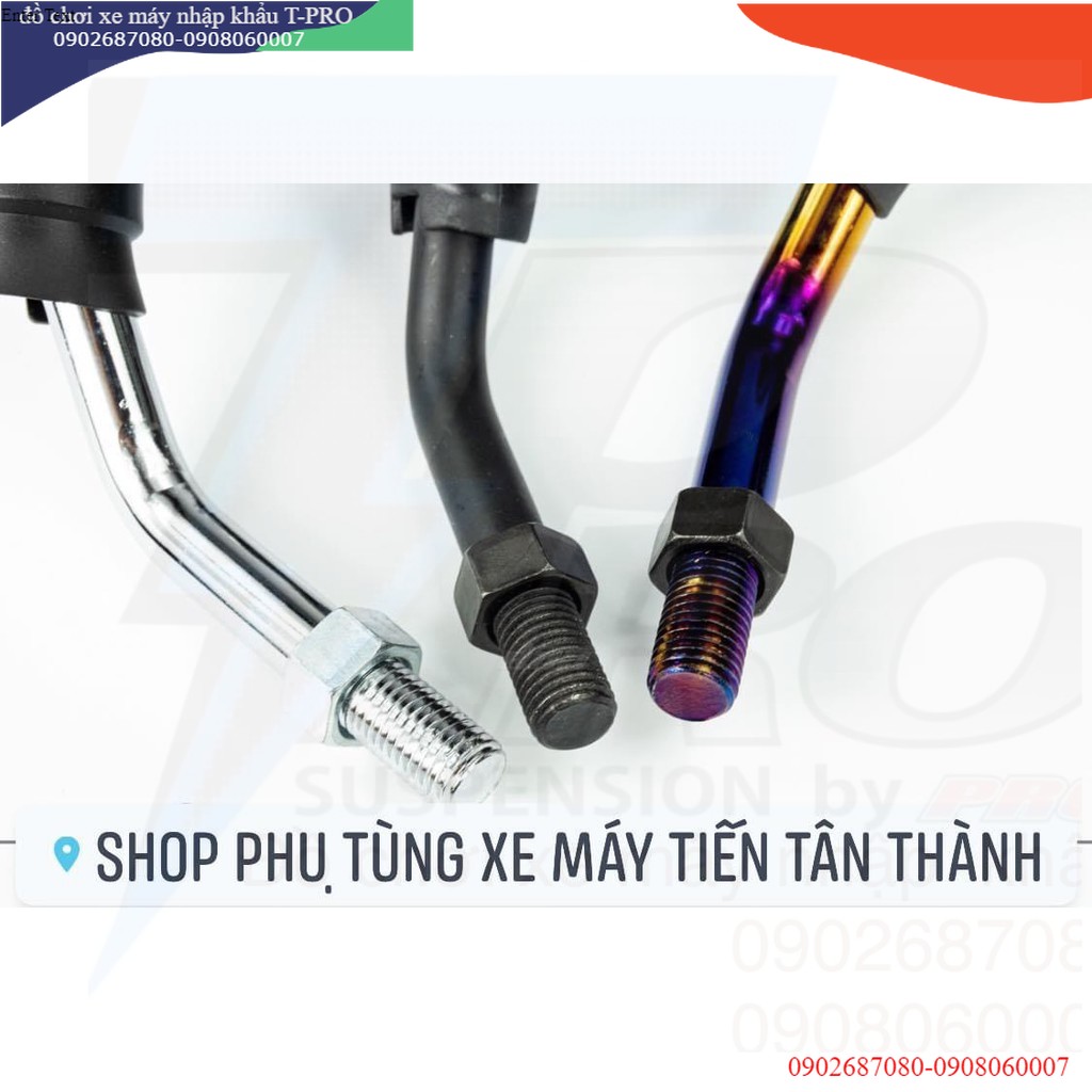 [ KÍNH / GƯƠNG / KIẾNG ] Cặp Kính YAZ H2C xi Titan - chân gương Si/chrom (kiếng chiếu hậu)_Dochoixemaynhapkhau
