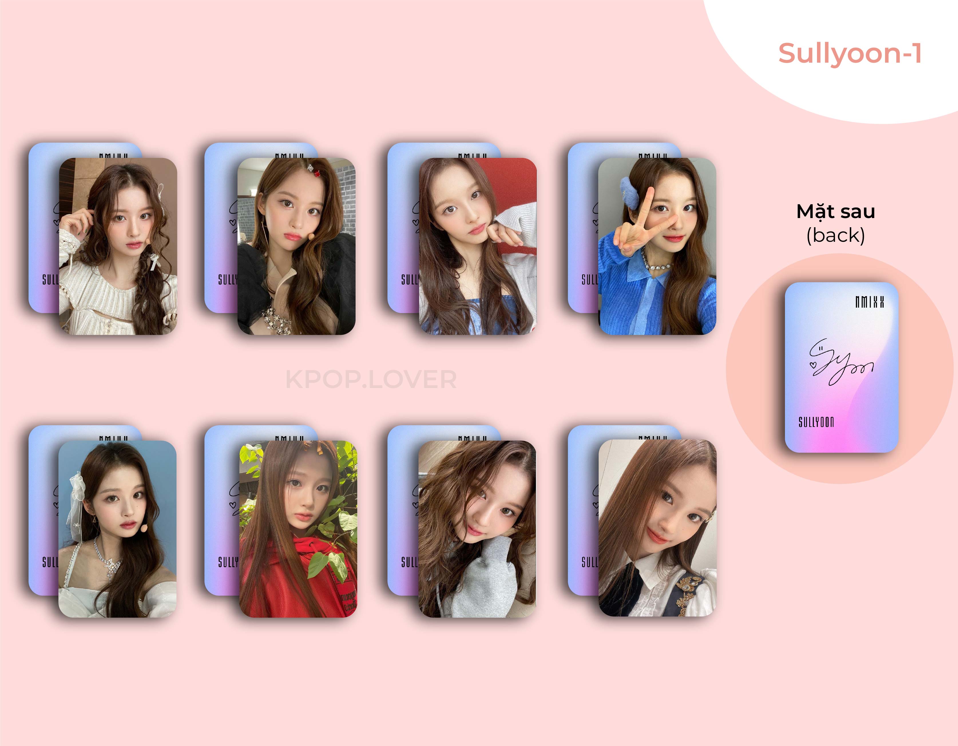 SET 8 CARD BO GÓC NMIXX - đủ thành viên