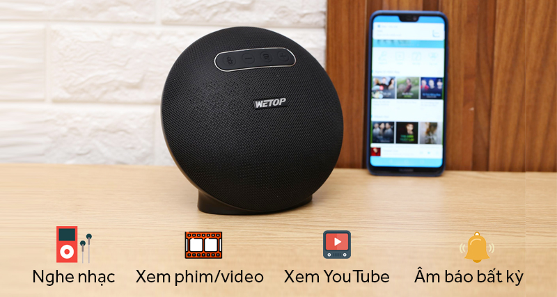 Loa Bluetooth Wetop A3 Đen ( 10W )