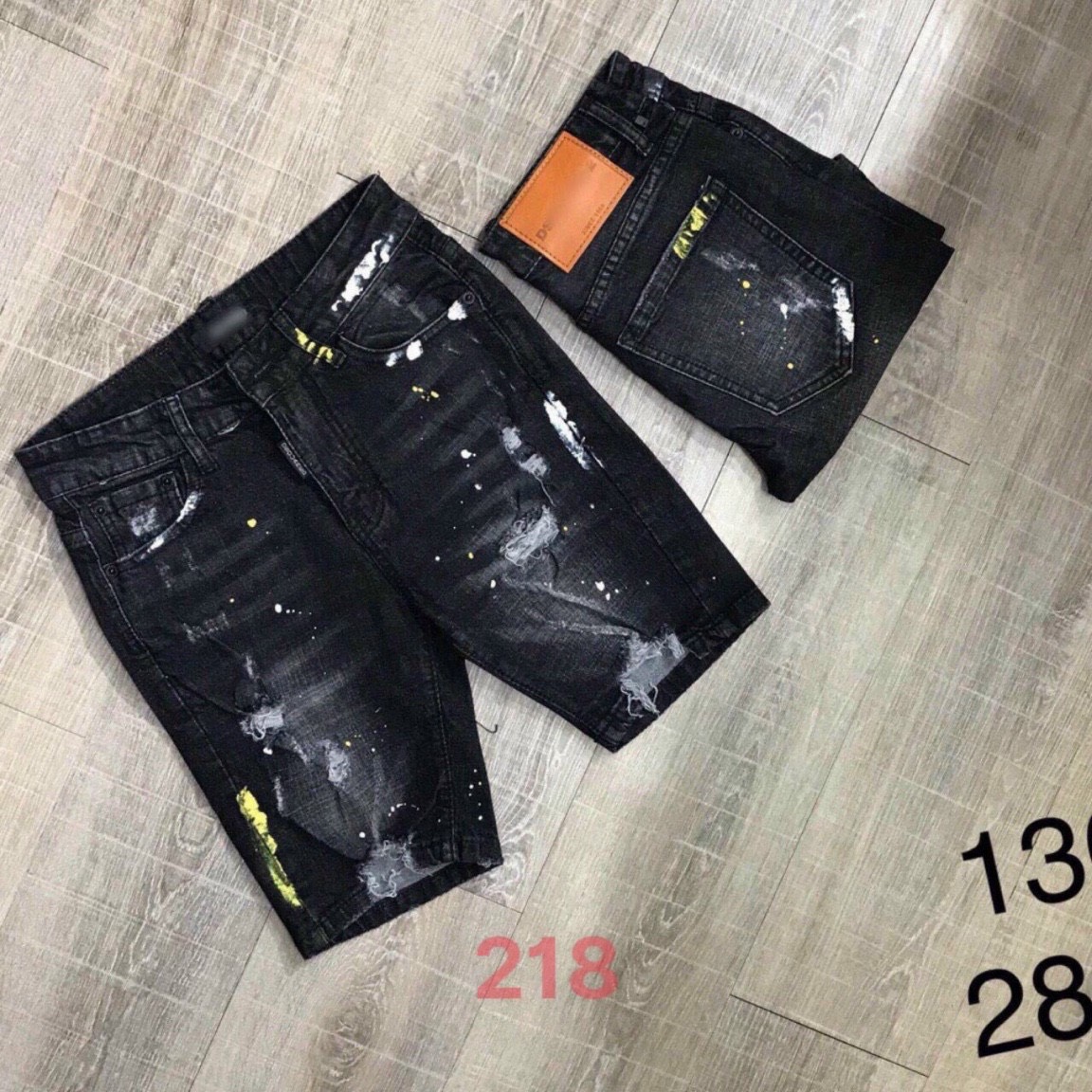 Quần short jean nam cao cấp - quần jean lửng nam họa tiết - quần ngố jean rách co giãn chất đẹp xuất sắc thời trang cheryshop94 cr218