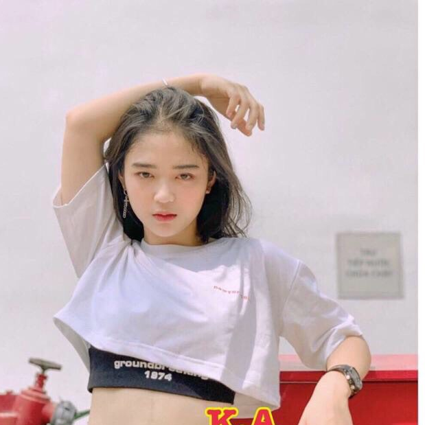 Mạnh Dũng Store 1 SET CRT THỂ THAO NỮ THÊU 1974 CÁ TÍNH NĂNG ĐỘNG SET CROPTOP NỮ NGẮN TAY 2020