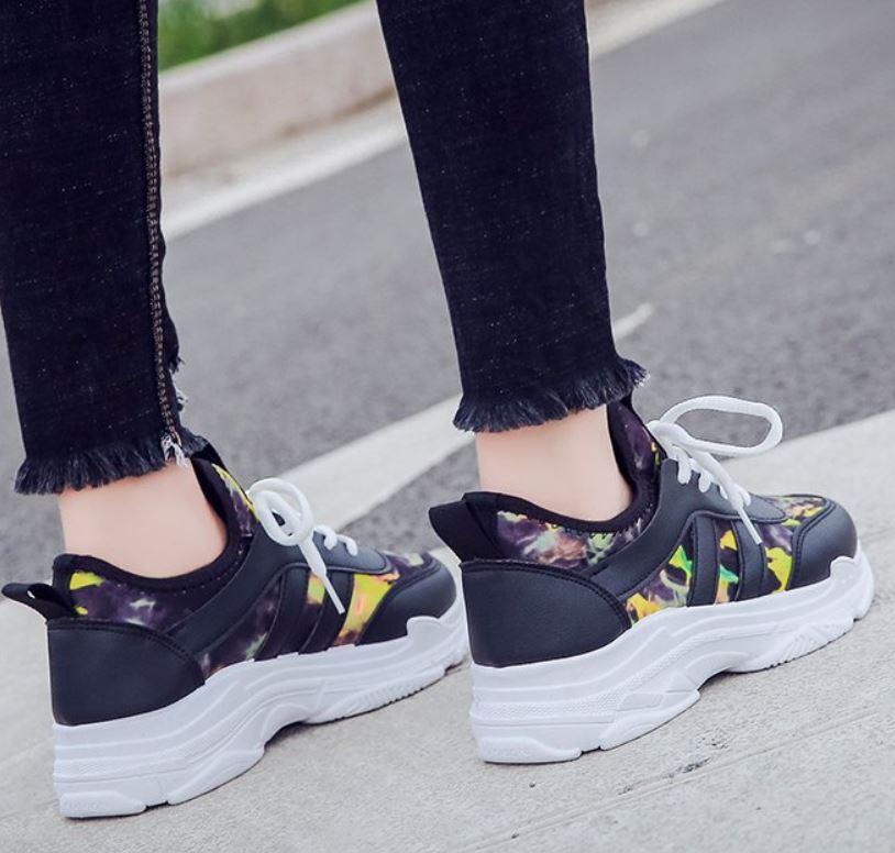 Giày Thể Thao Pha Màu NeOn Siêu Xinh