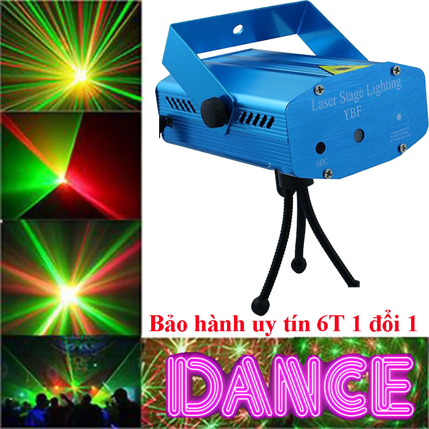 Đèn lazer phòng hát sân khấu,Đèn Cảm Biến Âm Thanh. Đèn Chiếu Sao Trang Trí Mini Laser Stage Lighting,Đèn chiếu Laze mini trang trí sân khấu/ vũ trường quán caffe nhà hàng.