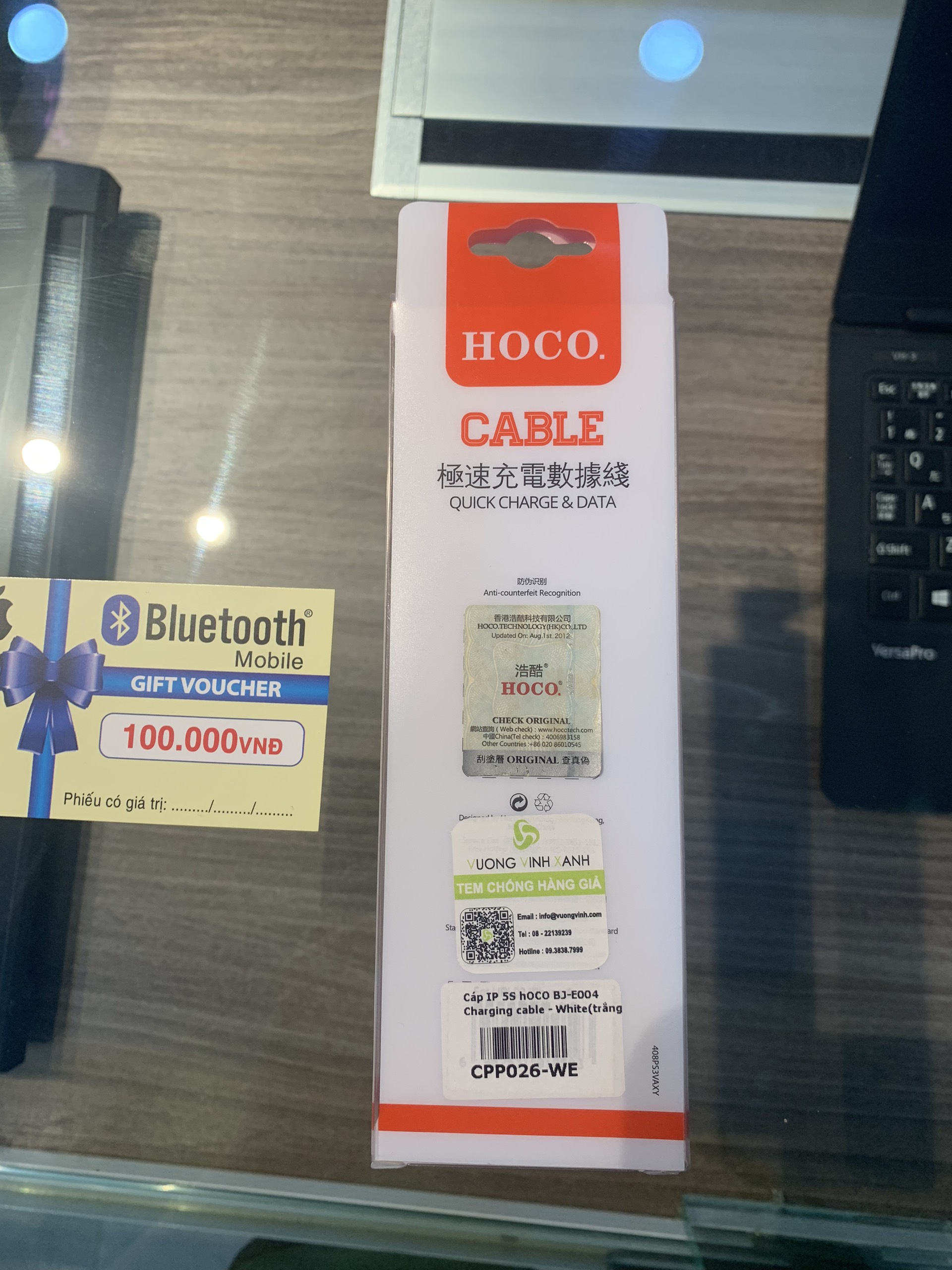 Dây sạc hoco 120cm USB to lightning