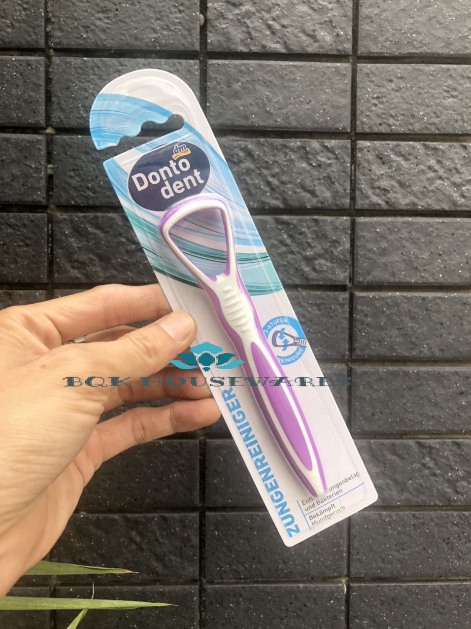 Dụng cụ Cạo lưỡi Dontodent - Làm sạch bề mặt lưỡi ( GIAO MÀU NGẪU NHIÊN)
