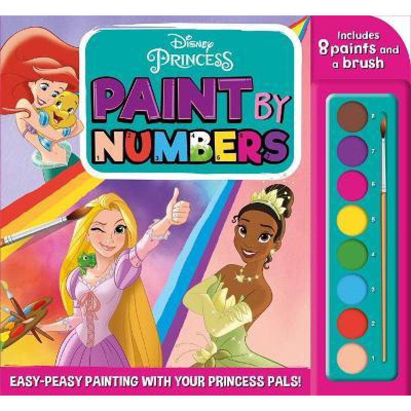 Bookmedi - disney princess: paint by numbers