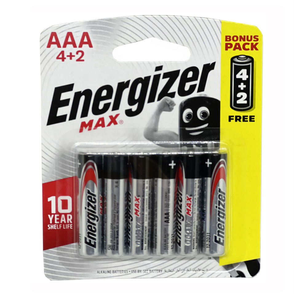 Pin AAA Energizer Max Siêu Bền Chính Hãng Dung Lượng Cao Xuất Xứ Singapore
