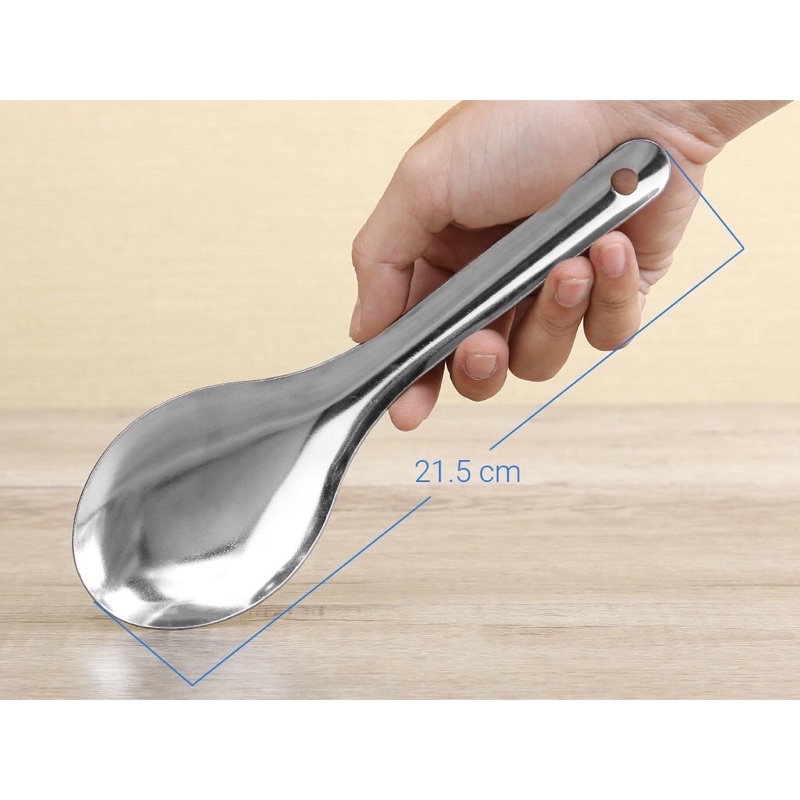 Môi (Thìa) múc cơm, môi múc canh inox hàng dày dặn