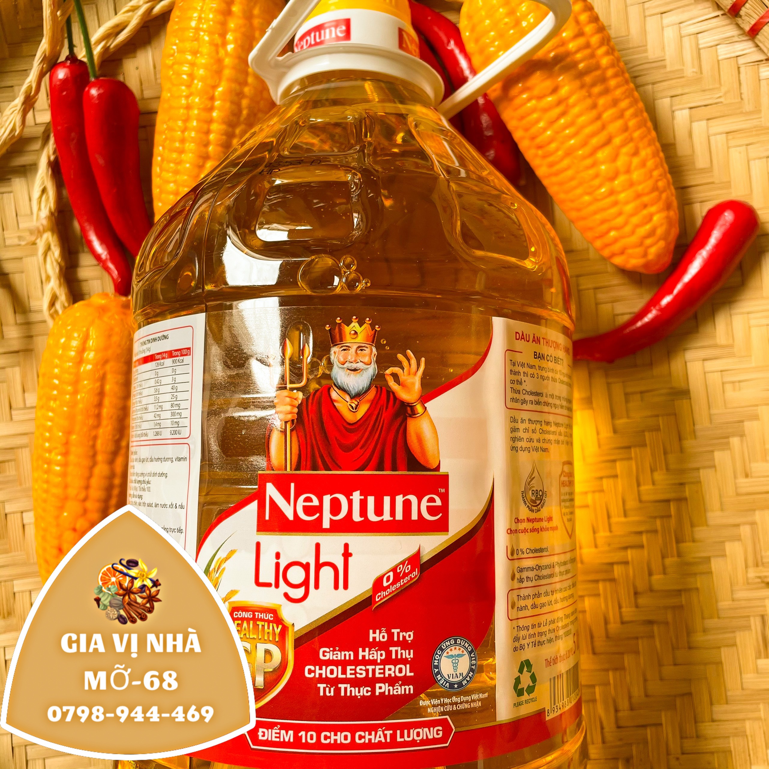 Dầu ăn neptune light thượng hạng -5lít