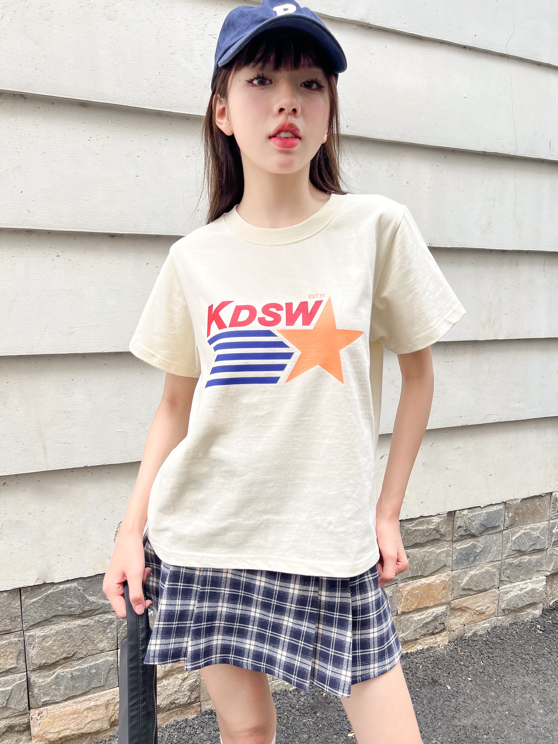 KIDO Áo thun tay ngắn cổ tròn FLAG TEE