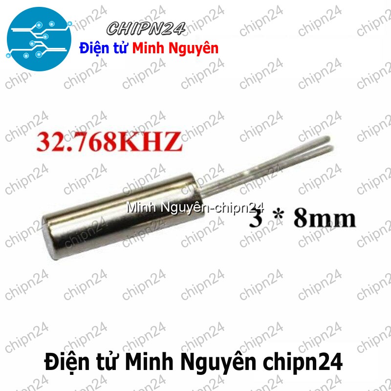 [3 con] (K341) Thạch anh 32.768K DIP 3x8mm (32.768KHz 32768KHz 32768 32.768) - HH006461