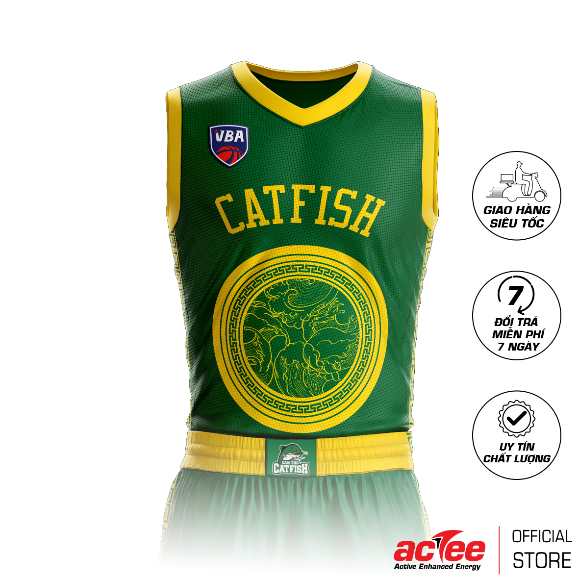 Đồ bóng rổ Cantho Catfish VBA 2021