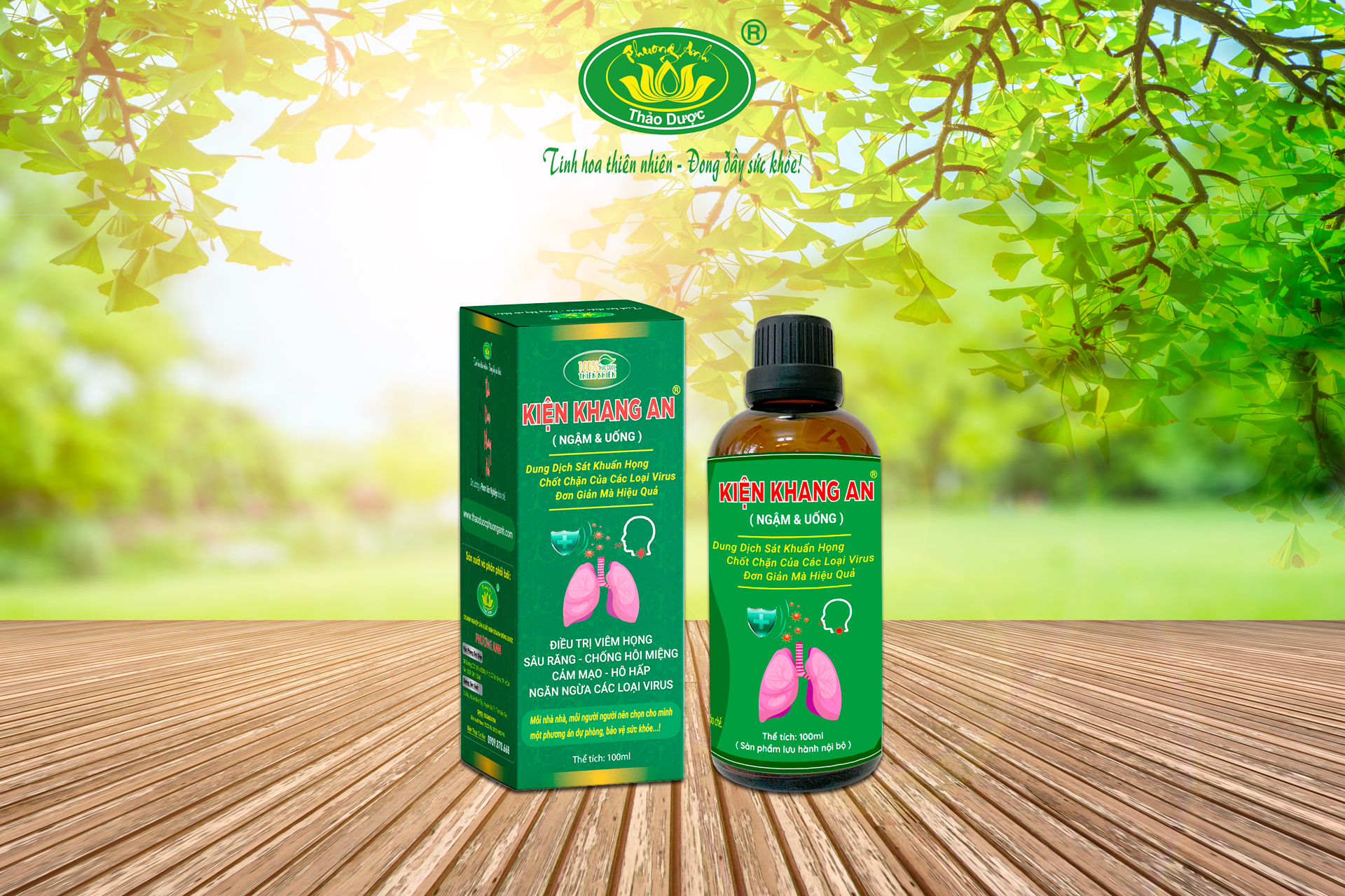 Dung dịch ngậm và uống Kiện Khang An