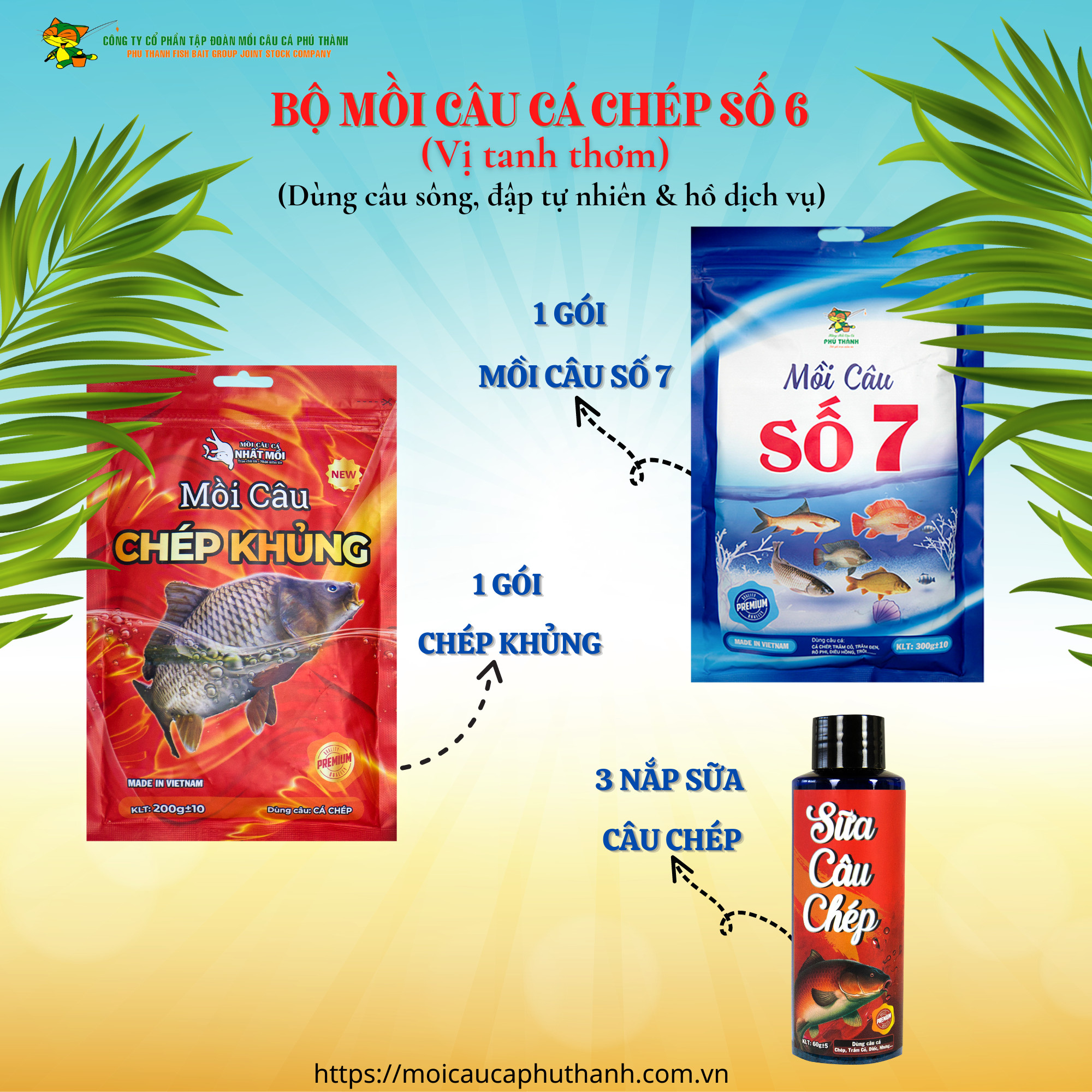 Bộ Mồi Câu Cá Chép Số 5 - Số 6