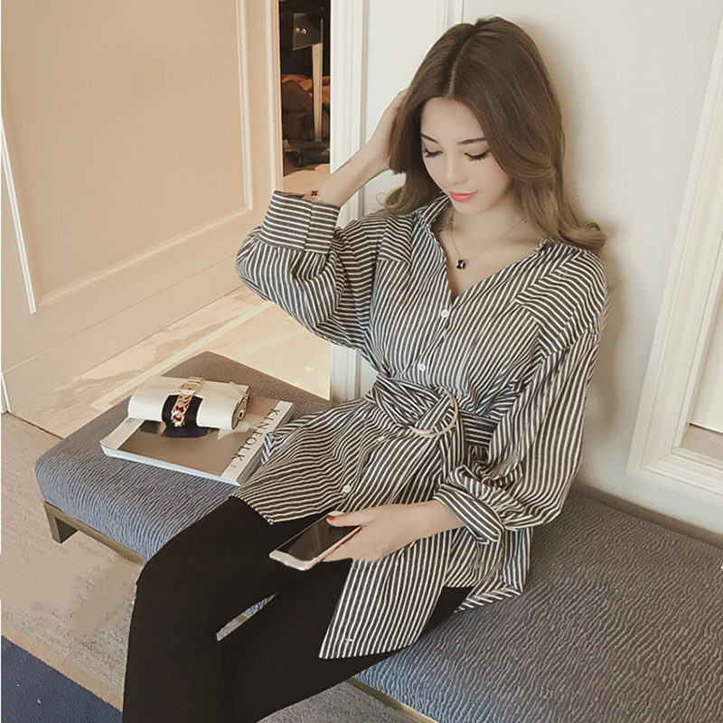 Áo sơ mi nữ dáng dài đẹp A17
